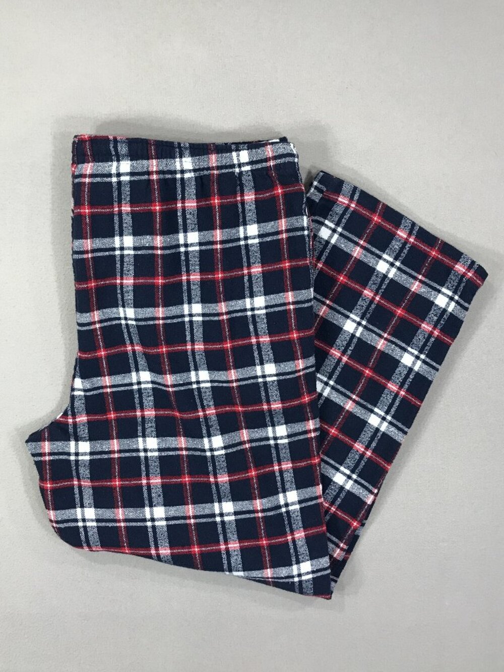 Route North Pajama Pants Men's XL Blue Red Plaid Flannel Drawstring Lounge PJs